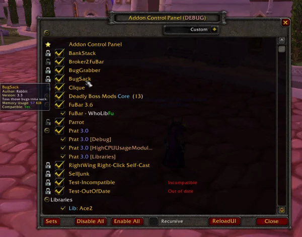 Addon GearScore Lite para WoW 3.3.5