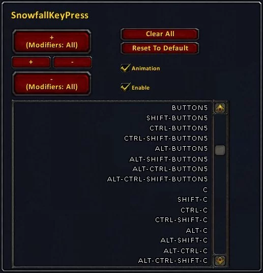 SnowfallKeyPress